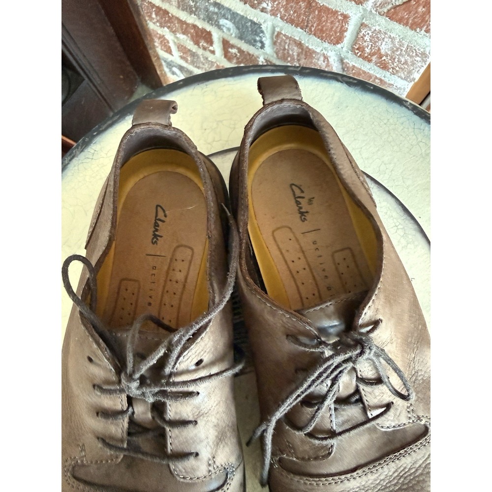 Clarks Active Air Casual Dress‎ Lace Up Shoes Oxfords  Brown Size 9.5 - Picture 3 of 11